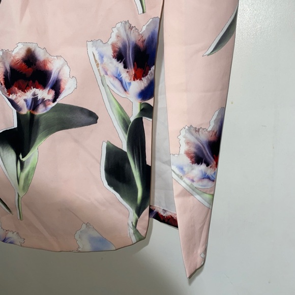 Topshop Floral Thigh Split Dress - Picture 5 of 5